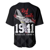 Tuskegee Airmen Red Tails Baseball Jersey African American Pilots Heritage Black Style - Wonder Print Shop