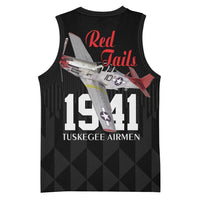 Tuskegee Airmen Red Tails Basketball Jersey African American Pilots Heritage Black Style - Wonder Print Shop