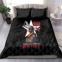 Tuskegee Airmen Red Tails Bedding Set African American Pilots Heritage Black Style - Wonder Print Shop