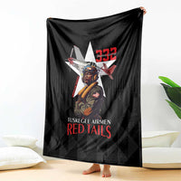 Tuskegee Airmen Red Tails Blanket African American Pilots Heritage Black Style - Wonder Print Shop