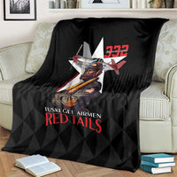 Tuskegee Airmen Red Tails Blanket African American Pilots Heritage Black Style - Wonder Print Shop