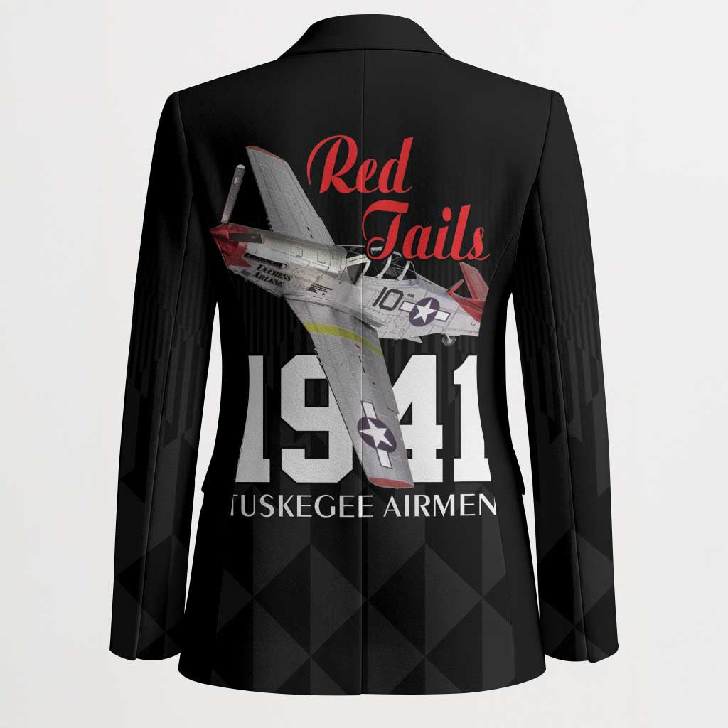 Tuskegee Airmen Red Tails Blazer African American Pilots Heritage Black Style - Wonder Print Shop