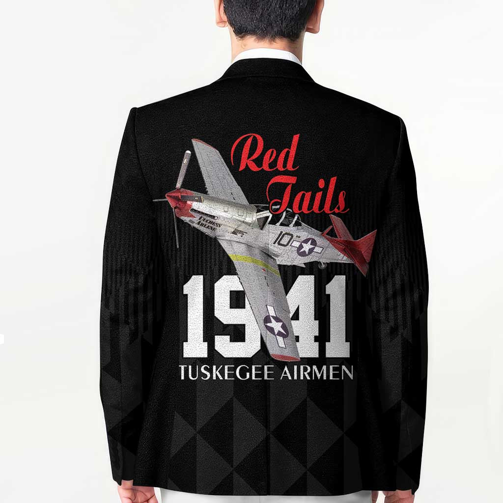 Tuskegee Airmen Red Tails Blazer African American Pilots Heritage Black Style - Wonder Print Shop
