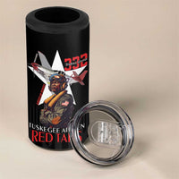 Tuskegee Airmen Red Tails 4 in 1 Can Cooler Tumbler African American Pilots Heritage Black Style - Wonder Print Shop