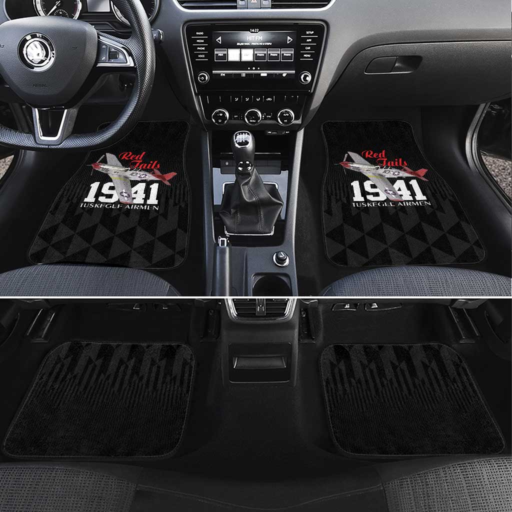 Tuskegee Airmen Red Tails Car Mats African American Pilots Heritage Black Style - Wonder Print Shop