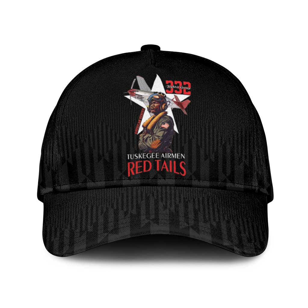 Tuskegee Airmen Red Tails Classic Cap African American Pilots Heritage Black Style - Wonder Print Shop