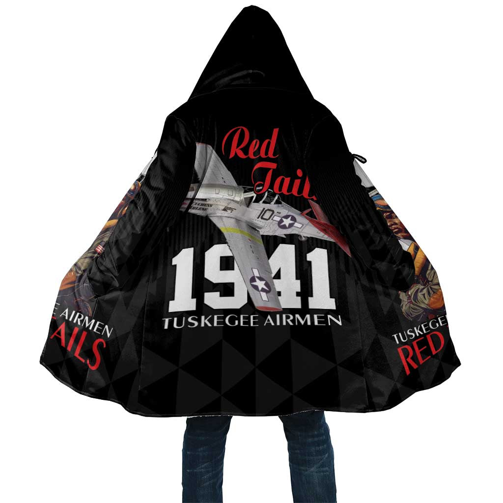 Tuskegee Airmen Red Tails Cloak African American Pilots Heritage Black Style - Wonder Print Shop