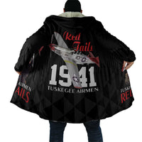 Tuskegee Airmen Red Tails Cloak African American Pilots Heritage Black Style - Wonder Print Shop