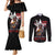 Tuskegee Airmen Red Tails Couples Matching Mermaid Dress and Long Sleeve Button Shirt African American Pilots Heritage Black Style - Wonder Print Shop