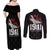 Tuskegee Airmen Red Tails Couples Matching Off Shoulder Maxi Dress and Long Sleeve Button Shirt African American Pilots Heritage Black Style - Wonder Print Shop