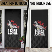 Tuskegee Airmen Red Tails Door Cover African American Pilots Heritage Black Style - Wonder Print Shop