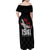 Tuskegee Airmen Red Tails Family Matching Off Shoulder Maxi Dress and Hawaiian Shirt African American Pilots Heritage Black Style - Wonder Print Shop