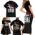 Tuskegee Airmen Red Tails Family Matching Short Sleeve Bodycon Dress and Hawaiian Shirt African American Pilots Heritage Black Style - Wonder Print Shop