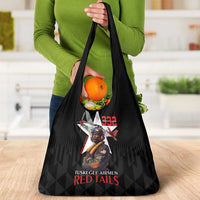 Tuskegee Airmen Red Tails Grocery Bag African American Pilots Heritage Black Style - Wonder Print Shop
