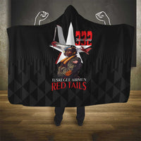Tuskegee Airmen Red Tails Hooded Blanket African American Pilots Heritage Black Style - Wonder Print Shop