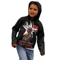 Tuskegee Airmen Red Tails Kid Hoodie African American Pilots Heritage Black Style - Wonder Print Shop