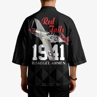 Tuskegee Airmen Red Tails Kimono African American Pilots Heritage Black Style - Wonder Print Shop