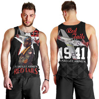 Tuskegee Airmen Red Tails Men Tank Top African American Pilots Heritage Black Style - Wonder Print Shop