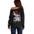Tuskegee Airmen Red Tails Off Shoulder Sweater African American Pilots Heritage Black Style - Wonder Print Shop