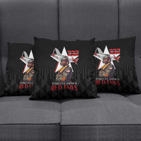Tuskegee Airmen Red Tails Pillow Cover African American Pilots Heritage Black Style - Wonder Print Shop