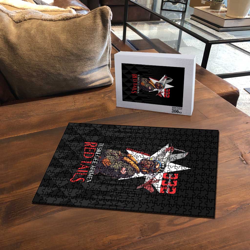 Tuskegee Airmen Red Tails Puzzle African American Pilots Heritage Black Style - Wonder Print Shop