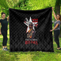 Tuskegee Airmen Red Tails Quilt African American Pilots Heritage Black Style - Wonder Print Shop