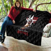 Tuskegee Airmen Red Tails Quilt African American Pilots Heritage Black Style - Wonder Print Shop