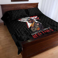 Tuskegee Airmen Red Tails Quilt Bed Set African American Pilots Heritage Black Style - Wonder Print Shop