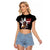 Tuskegee Airmen Red Tails Raglan Cropped T Shirt African American Pilots Heritage Black Style - Wonder Print Shop