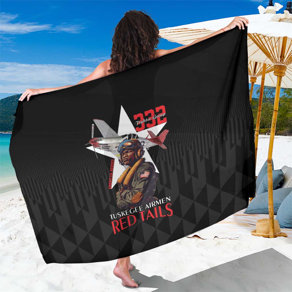 Tuskegee Airmen Red Tails Sarong African American Pilots Heritage Black Style - Wonder Print Shop