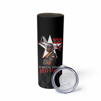 Tuskegee Airmen Red Tails Skinny Tumbler African American Pilots Heritage Black Style - Wonder Print Shop