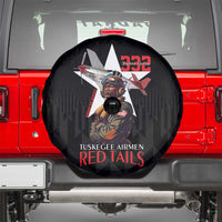 Tuskegee Airmen Red Tails Spare Tire Cover African American Pilots Heritage Black Style - Wonder Print Shop