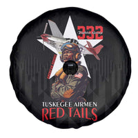 Tuskegee Airmen Red Tails Spare Tire Cover African American Pilots Heritage Black Style - Wonder Print Shop
