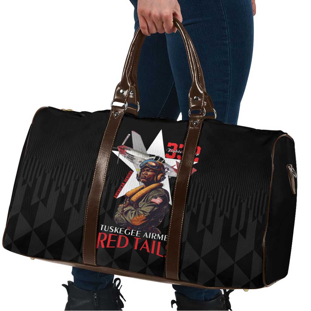 Tuskegee Airmen Red Tails Travel Bag African American Pilots Heritage Black Style - Wonder Print Shop