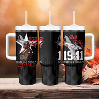 Tuskegee Airmen Red Tails Tumbler With Handle African American Pilots Heritage Black Style - Wonder Print Shop