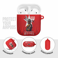 Tuskegee Airmen Red Tails AirPods Case African American Pilots Heritage Red Style - Wonder Print Shop