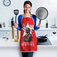 Tuskegee Airmen Red Tails Apron African American Pilots Heritage Red Style - Wonder Print Shop