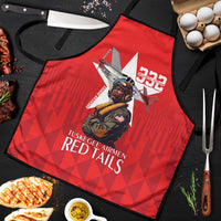 Tuskegee Airmen Red Tails Apron African American Pilots Heritage Red Style - Wonder Print Shop