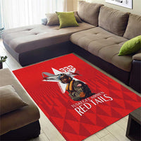 Tuskegee Airmen Red Tails Area Rug African American Pilots Heritage Red Style - Wonder Print Shop