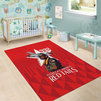 Tuskegee Airmen Red Tails Area Rug African American Pilots Heritage Red Style - Wonder Print Shop