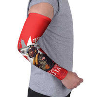 Tuskegee Airmen Red Tails Arm Sleeves African American Pilots Heritage Red Style - Wonder Print Shop