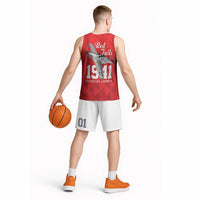 Tuskegee Airmen Red Tails Basketball Jersey African American Pilots Heritage Red Style - Wonder Print Shop