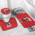 Tuskegee Airmen Red Tails Bathroom Set African American Pilots Heritage Red Style - Wonder Print Shop
