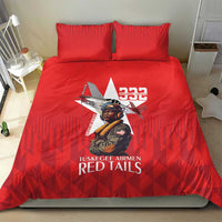 Tuskegee Airmen Red Tails Bedding Set African American Pilots Heritage Red Style - Wonder Print Shop