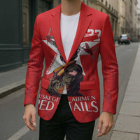 Tuskegee Airmen Red Tails Blazer African American Pilots Heritage Red Style - Wonder Print Shop