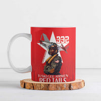 Tuskegee Airmen Red Tails Ceramic Mug African American Pilots Heritage Red Style - Wonder Print Shop