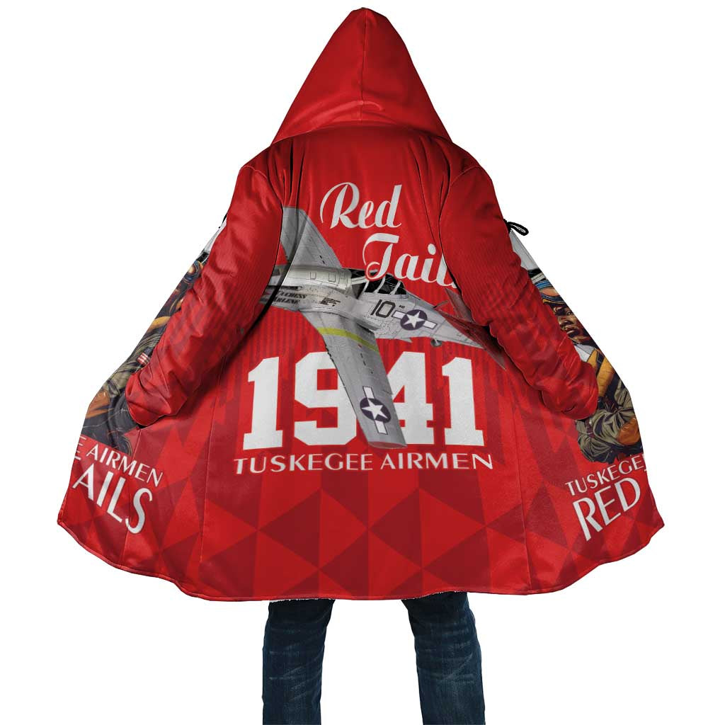 Tuskegee Airmen Red Tails Cloak African American Pilots Heritage Red Style - Wonder Print Shop