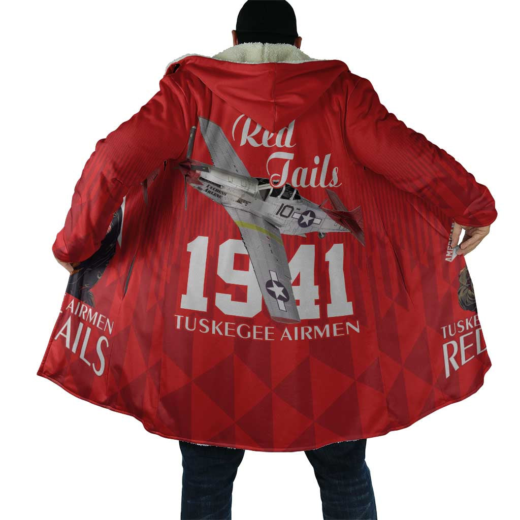 Tuskegee Airmen Red Tails Cloak African American Pilots Heritage Red Style - Wonder Print Shop