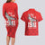Tuskegee Airmen Red Tails Couples Matching Long Sleeve Bodycon Dress and Hawaiian Shirt African American Pilots Heritage Red Style - Wonder Print Shop