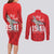Tuskegee Airmen Red Tails Couples Matching Long Sleeve Bodycon Dress and Long Sleeve Button Shirt African American Pilots Heritage Red Style - Wonder Print Shop